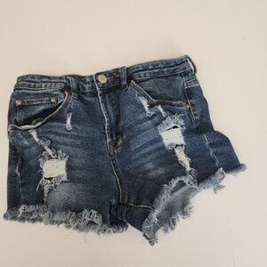 Distressed Jean Shorts Size 5